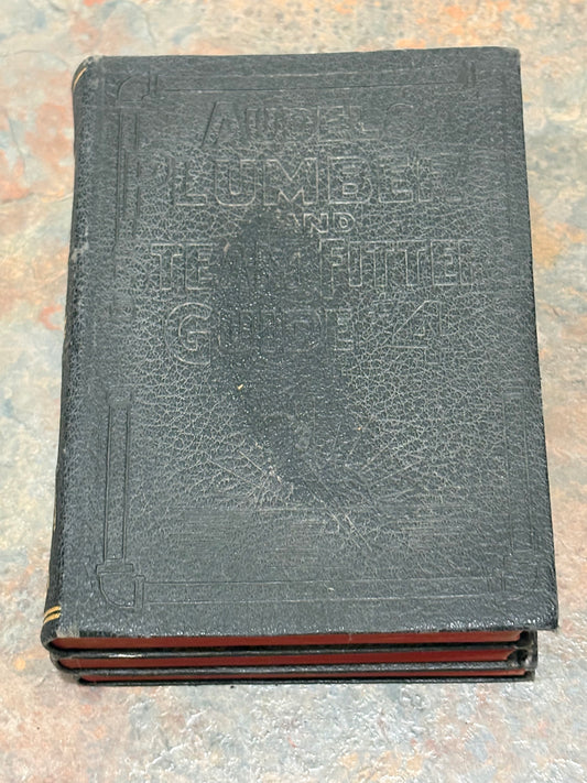 ANTIQUE AUDELS PLUMBERS AND STEAMFITTERS GUIDE, VOL. 1,2 & 4, 1923