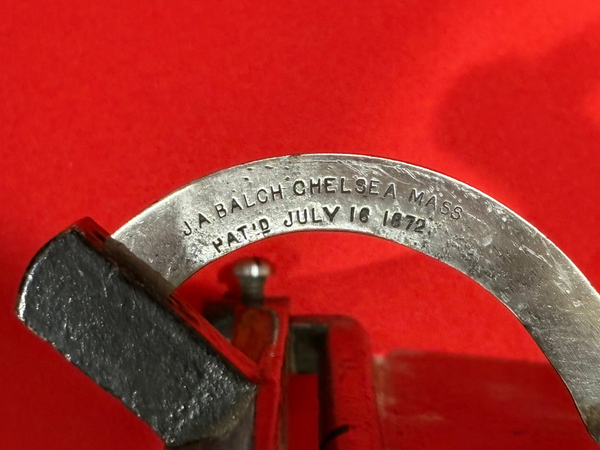 ANTIQUE J.A. BALCH PATENTED FENCE FOR WOODEN PLANE, PAT. 7/16/1872, PIN STRIPING!!