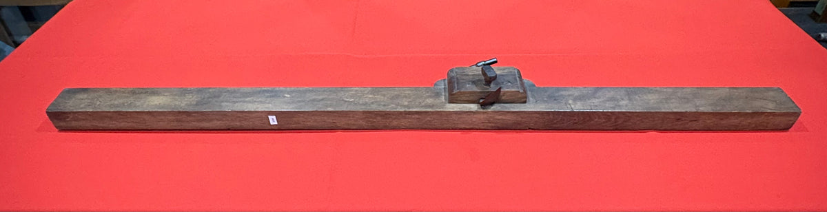 ANTIQUE LARGE 52" X 3" MAHOGANY SHIP BUILDERS PLANE / CROZE ??