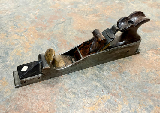 SPECTACULAR EUROPEAN LATE 19TH EARLY 20TH C. STEEL, GUNMETAL, ROSEWOOD & IVORY SMOOTH PLANE