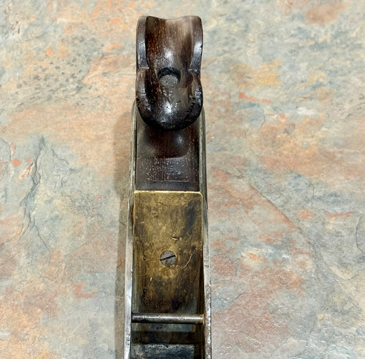 SPECTACULAR EUROPEAN LATE 19TH EARLY 20TH C. STEEL, GUNMETAL, ROSEWOOD & IVORY SMOOTH PLANE